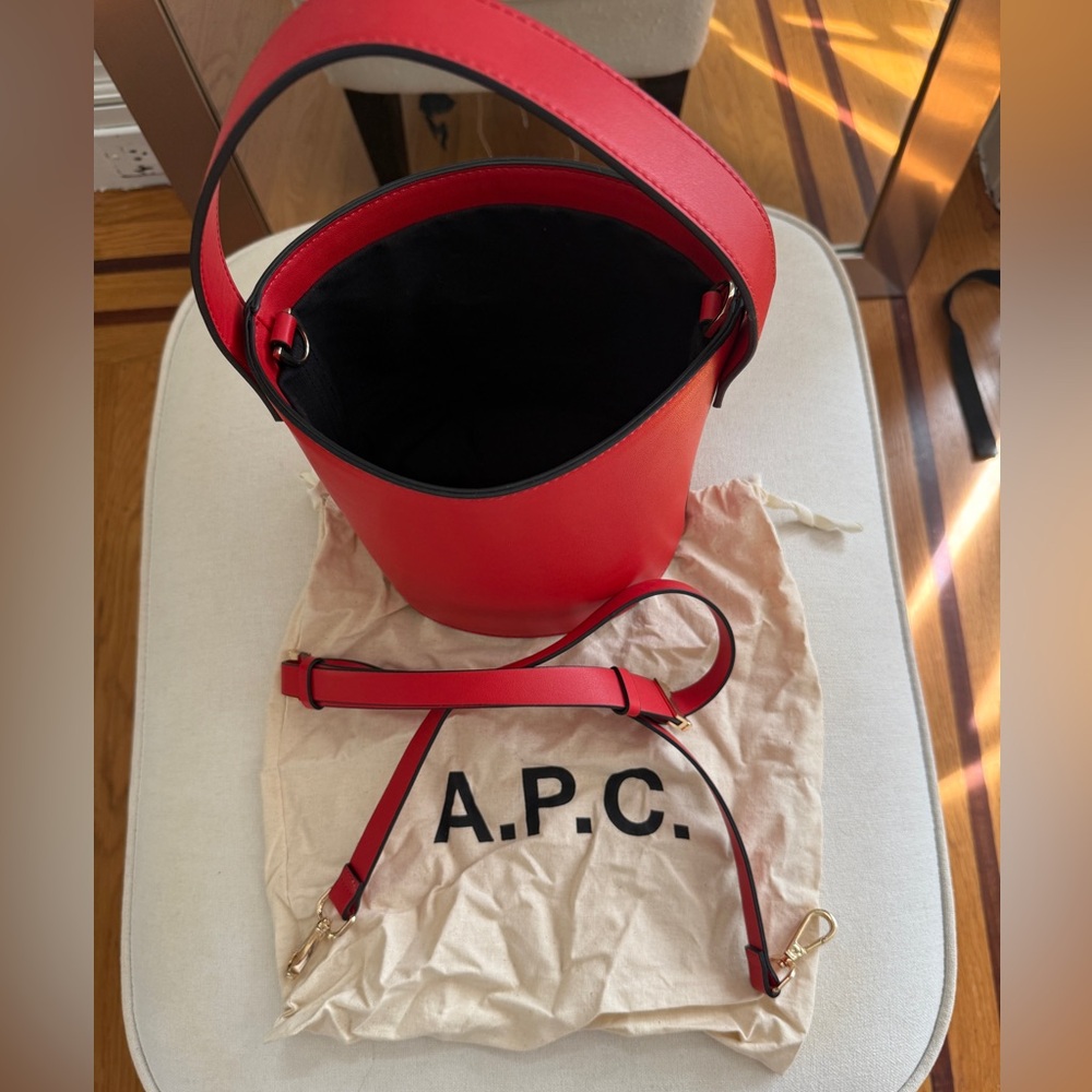 TopShop Red Bucket Bag